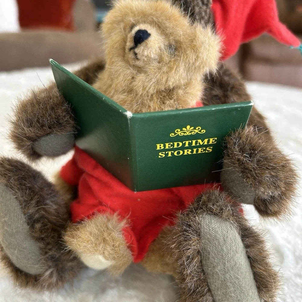 Mary Meyer Dark Brown Mama & Baby Bedtime Stories‎ Collector Bear Jointed
